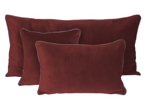 Déstockage - Coussin complet en velours Delhi 40 x 60 cm