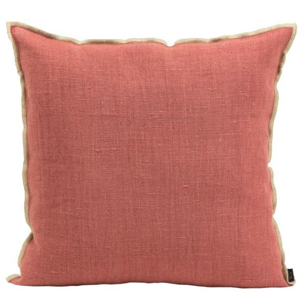 Housse de coussin Chennai en lin lavé-45x45-Haomy-Harmony