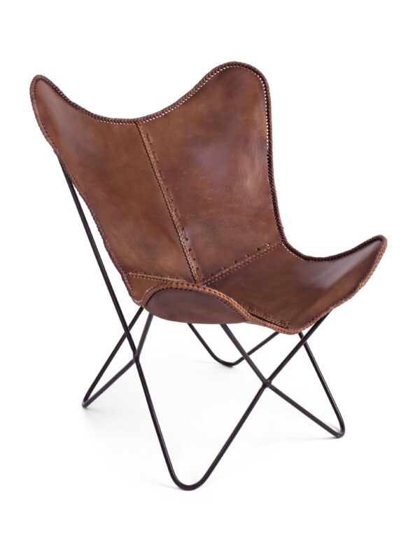 Fauteuil Eaton marron-Bizzotto