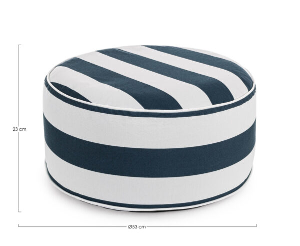 Pouf gonflable à rayures-Bizzotto